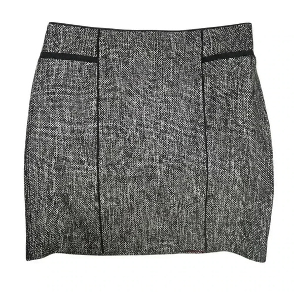 White House Black Market Women's Black Tweed Pencil Skirt Size 10 - Picture 3 of 8